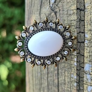 Vintage oval ring Adjustable Band